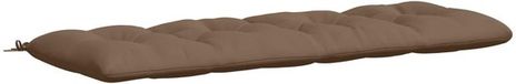 vidaXL Bankkussen VIANEN 100% Polyester Taupe 180 x 60 x 12 cm