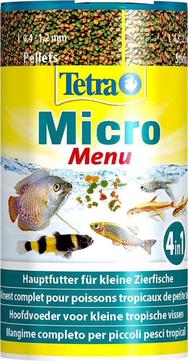 Tetra 6 x Micro menu 100ml/65g voor kleine siervissen