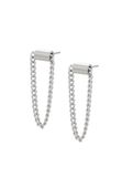Gaya Leo E-Commerce Ltd. Gaya Earrings 14 karaat staal zilverkleurig 2.90 cm