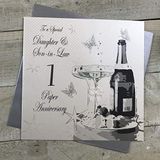 WHITE COTTON CARDS Geheugenalbum, opschrift naar een speciale dochter en Son-in-Law, handgemaakt