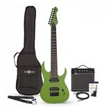 Gear4music Harlem S 8-snarige Elektrische Gitaar + 15W Versterkerpakket, Slime Green
