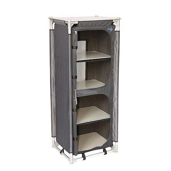 Bo-Camp Legkast Emerald - Hoog - 140x57x47 cm - Antraciet