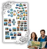 Anwicar Rechthoekige Magneet Bord - Magnetisch memobord - Magnetisch prikbord - 30x50 cm - Wit