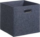 5five Opbergmand/kastmand 29 liter donkergrijs vilt 31 x 31 x 31 cm