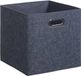 5five Opbergmand/kastmand 29 liter donkergrijs vilt 31 x 31 x 31 cm