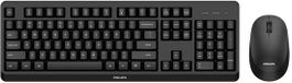 Philips SPT6307BL/16 Combo draadloos toetsenbord en muis Spaans Qwerty Zwart