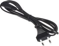 Lechpol Câble d'alimentation 1.8m "Forme huit" IEC C7 pour TV, Ordinateur portable, Audio