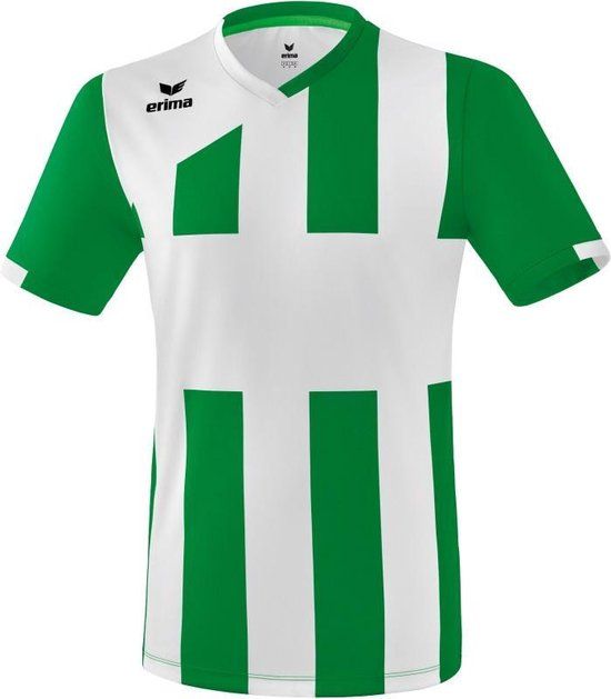 Erima Siena 3.0 Shirt Korte Mouw Heren - Maat L - Smaragd-Wit