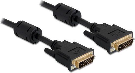 Delock Kabel DVI 24+5 Mannelijk > DVI 24+5 Mannelijk 3 m Zwart