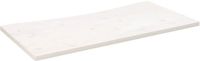 vidaXL Bureaublad 110x55x2,5 cm massief grenenhout wit