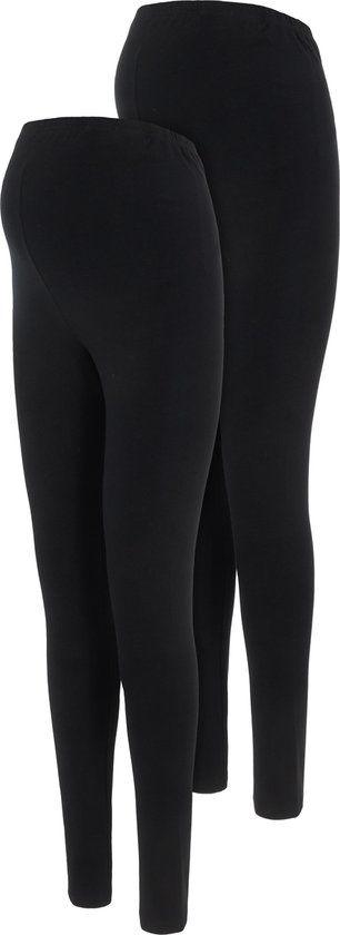 MAMA.LICIOUS Zwangerschapslegging - Emma - 2-Pack - Maat M - Zwart