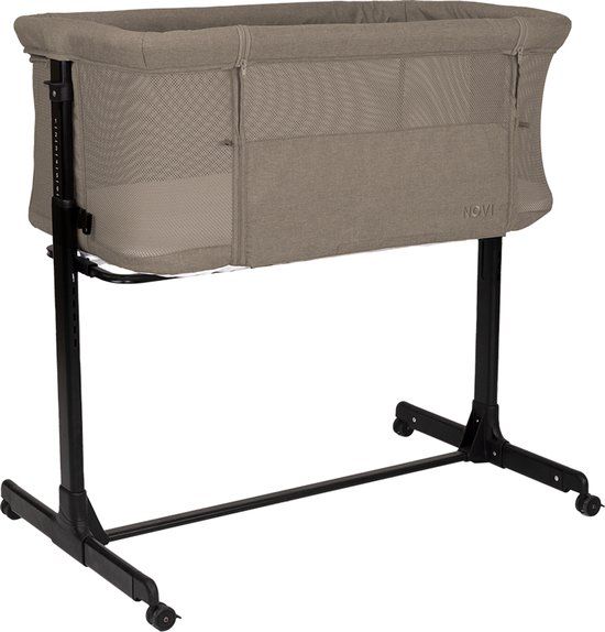 Novi at Home Kyra Air+ Hazel Melange Co-Sleeper - Oval - Adjustable Frame