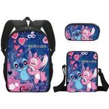SZSMART Sac à dos SZSMART MODEL Étudiant le sac à dos modélisé ensemble de trois pièces pouce
