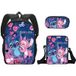 SZSMART Sac à dos SZSMART MODEL Étudiant le sac à dos modélisé ensemble de trois pièces pouce