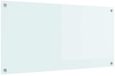 vidaXL - Spatscherm - Wit - 100 x 50 cm - Gehard glas