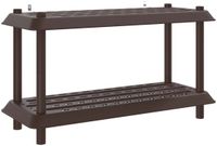 vidaXL Plankenunit - 2-laags - 100 x 40 x 55,5 cm - PP - Bruin