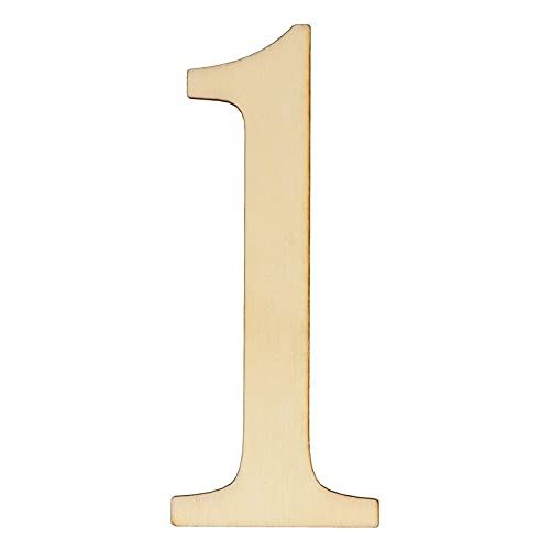 Artemio Cijfers van hout - 10 cm - 12 stuks