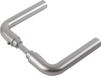 Ami Poignée de porte - Modèle L - 131x61mm - aluminium F-1 - épaisseur de porte 38-45mm