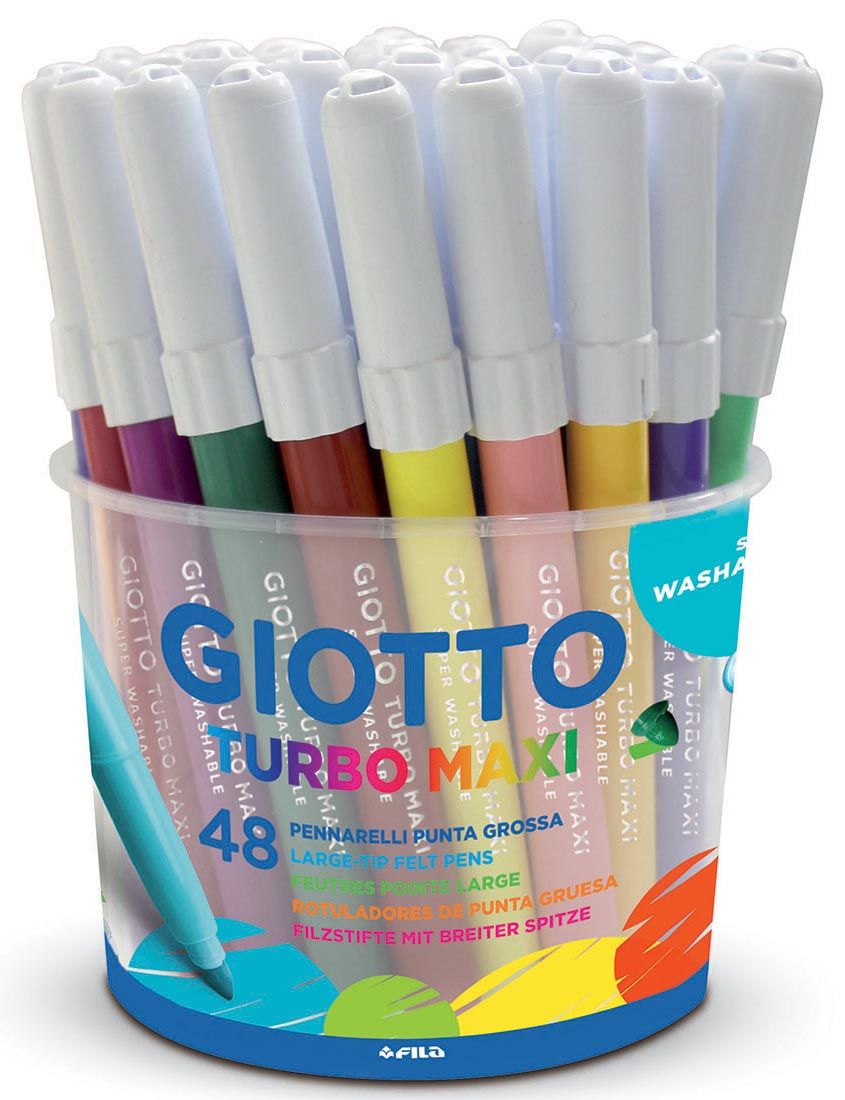 Giottos Turbo Maxi viltstiften - 48 stuks - Assorti