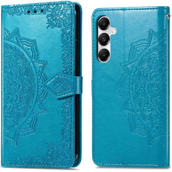 imoshion Mandala Bookcase - Geschikt voor Samsung Galaxy A35 - Turquoise
