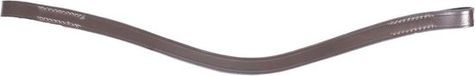 Budget Rider Basic 12mm Frontriem - Maat: Cob - Donkerbruin - Katoen