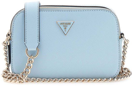 GUESS Noelle II Crossbody Camera Bag Aqua Lichtblauw