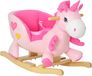 Unicorn Cheval à bascule - Animal à bascule pour bébés/tout-petits - 65x35x45 cm - Rose