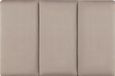 neu.haus Panneaux muraux rembourrés Carpino set de 3 velours 60x30 cm gris clair