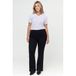 Fox Factor Plus Size flared jeans - zwart