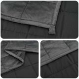 vidaXL Verzwaringsdeken Antraciet 200 x 225 cm 13 kg 100% Katoen