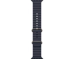 Apple Watch 49mm Ocean Band - Navy - Natural Titanium