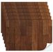 Maison de poupées Papier peint autocollant - 6 feuilles - Échelle 1:12 - Motif grain de bois