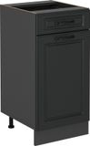 Vicco R-Line Meuble bas de cuisine – 40 cm sans plan de travail Anthracite style champêtre