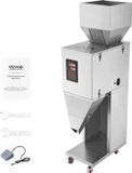 VEVOR Deeltjesvulmachine 20-5000g Automatische Vulmachine met Voetpedaal Roestvrijstalen Weegvulmachine Weegvuller voor Bonen Zaden Granen Thee Korrelverpakking