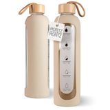 Moritz & Moritz Drinkfles glas 1000 ml crème