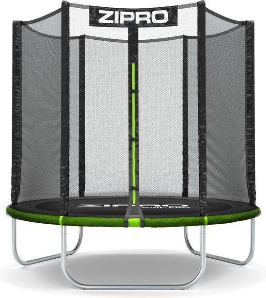 Zipro® Jump Pro Tuintrampoline 6FT Ø183cm met outdoor net - Trampoline Voor Buiten - Afsluitbaar Veiligheidsnet - max. 100 kg