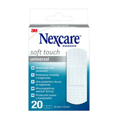Nexcare Soft Touch Universal Pleisters 2.5 x 7.2 cm - 20 stuks