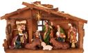 BRUBAKER Crèche - Crèche de table de 40 cm avec figurines peintes à la main de Jésus, Marie, Joseph et les Rois dans la crèche sous l'étoile - Figurine de crèche décoration de table en polyrésine