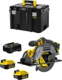 STANLEY FatMax V20 STANLEY FatMax Handcirkelzaag SFMCS500M2T (2 x 4,0 Ah accu's + oplader + TSTAK VI opbergbox)