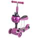 BERUŠKA Trottinette enfant 2-en-1 avec roues LED lumineuses, violet