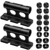 Merkloos Fietshouder fietsvorkhouder - Aluminium - Snelspanner - 15 x 110 mm asadapters - Voor auto en garage