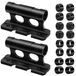 Merkloos Fietshouder fietsvorkhouder - Aluminium - Snelspanner - 15 x 110 mm asadapters - Voor auto en garage