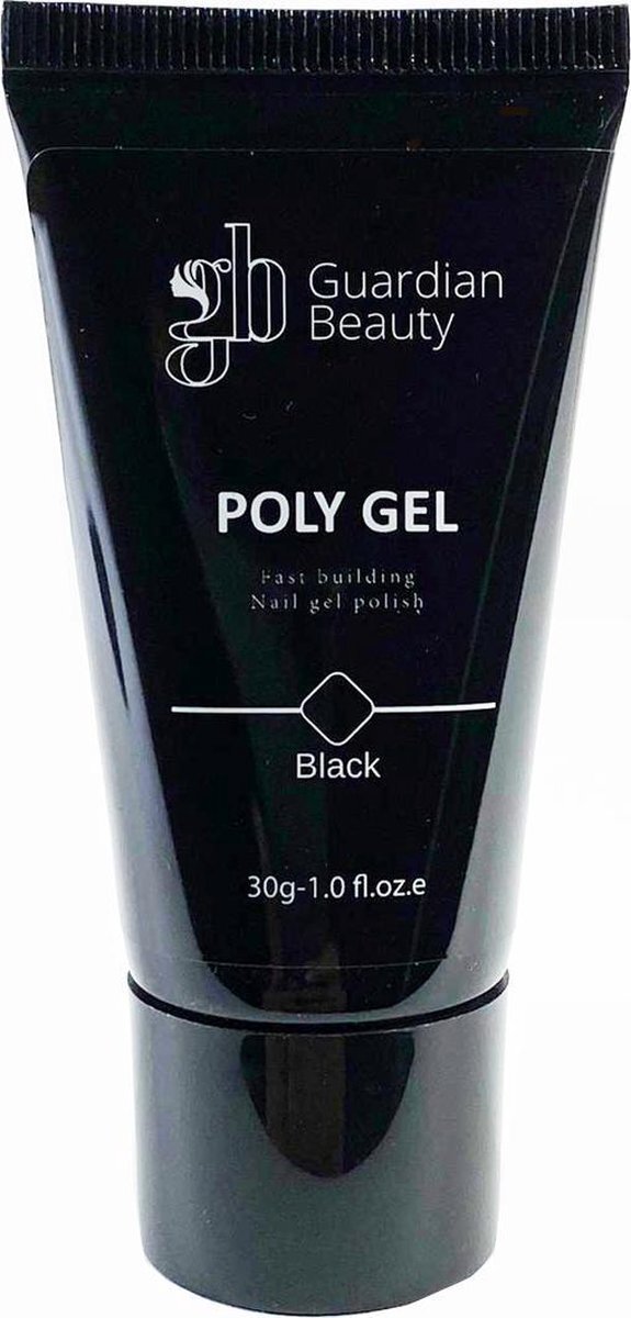 Guardian Beauty Polygel - Polyacryl Gel - Kleur Black - 30gr - Gel nagellak - Fantastische glans en kleurdiepte - UV en LED-uithardbaar - Kunstnagels en natuurlijke nagels