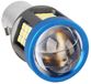 NCD E-Commerce Handel GmbH Phare de moto, alliage d'aluminium BA20D ampoule LED blanche à haute luminosité