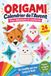 Origami – Calendrier de l’Avent: Un livre de bricolage pour Noël avec 24 modèles simples et avancés, un par jour | Guide de pliage pour créer des décorations DIY