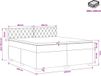 vidaXL Boxspringbed met matras, lichtgrijs, 200 x 200 cm, fluweel