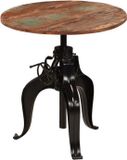 vidaXL Table de bar 75x(76-110) cm bois recyclé massif