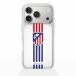 Étui de téléphone transparent officiel Atlético Madrid avec rayures et écusson