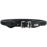 HUNTER hondenhalsband ROUND & SOFT CANADIAN UP, zwart, maat 32