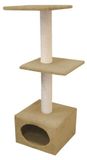 croci München Kattenschraper, 35 x 35 x 103 cm, Beige